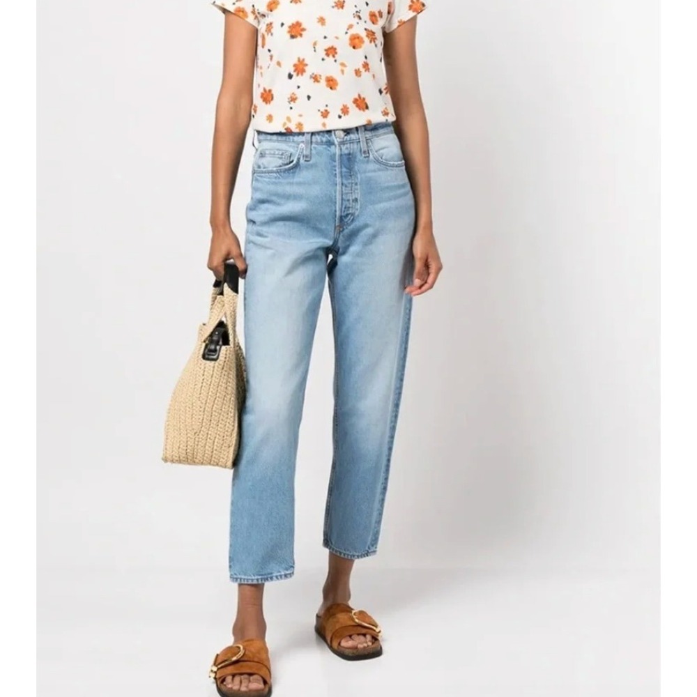 RAG & BONE Alissa High-Rise Barrel Leg Jeans in Tulip